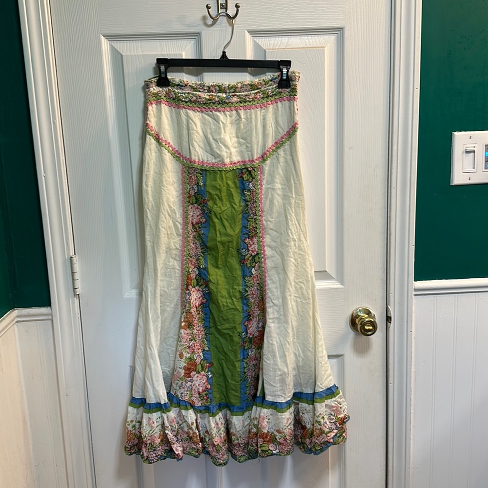 Sapagee Floral Beaded Skirt